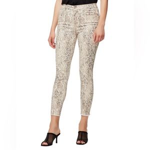 Sanctuary denim Women’s animal print ankle crop skinny jeans, size 29